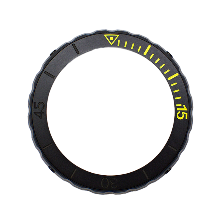 Maya Mk III Black with Yellow Marking Ceramic Bezel