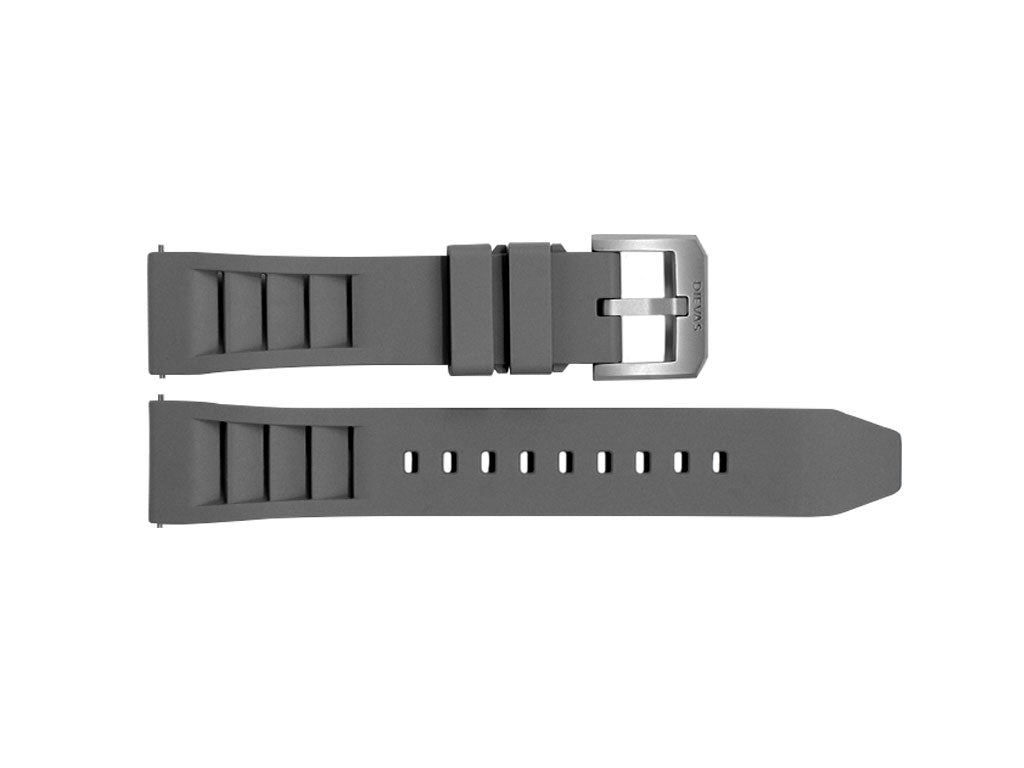 Grey FKM Rubber Strap