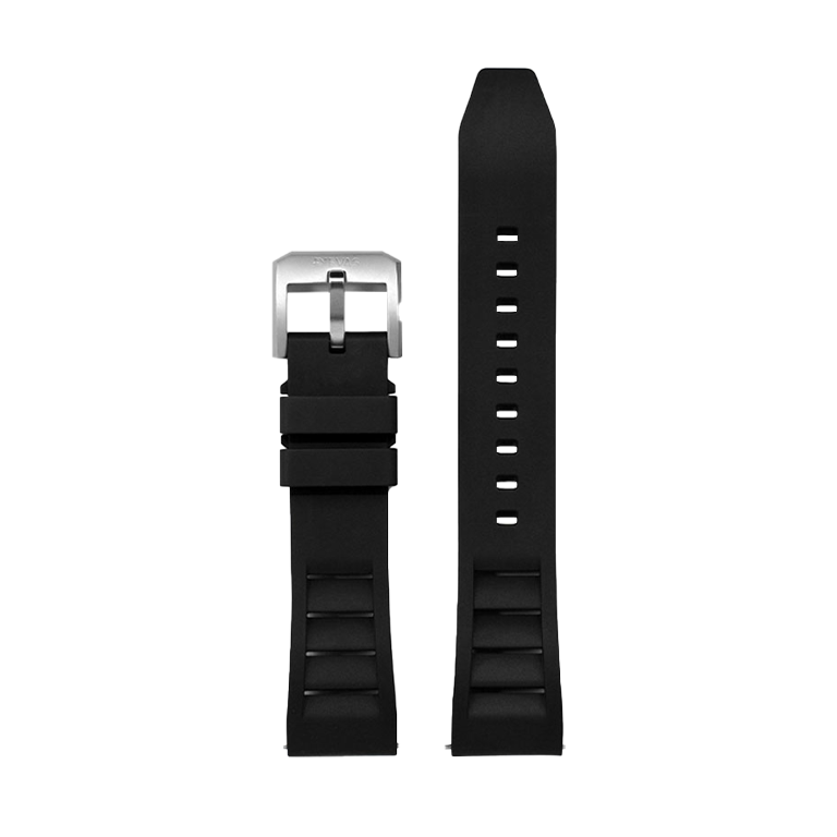 Black FKM Rubber Strap