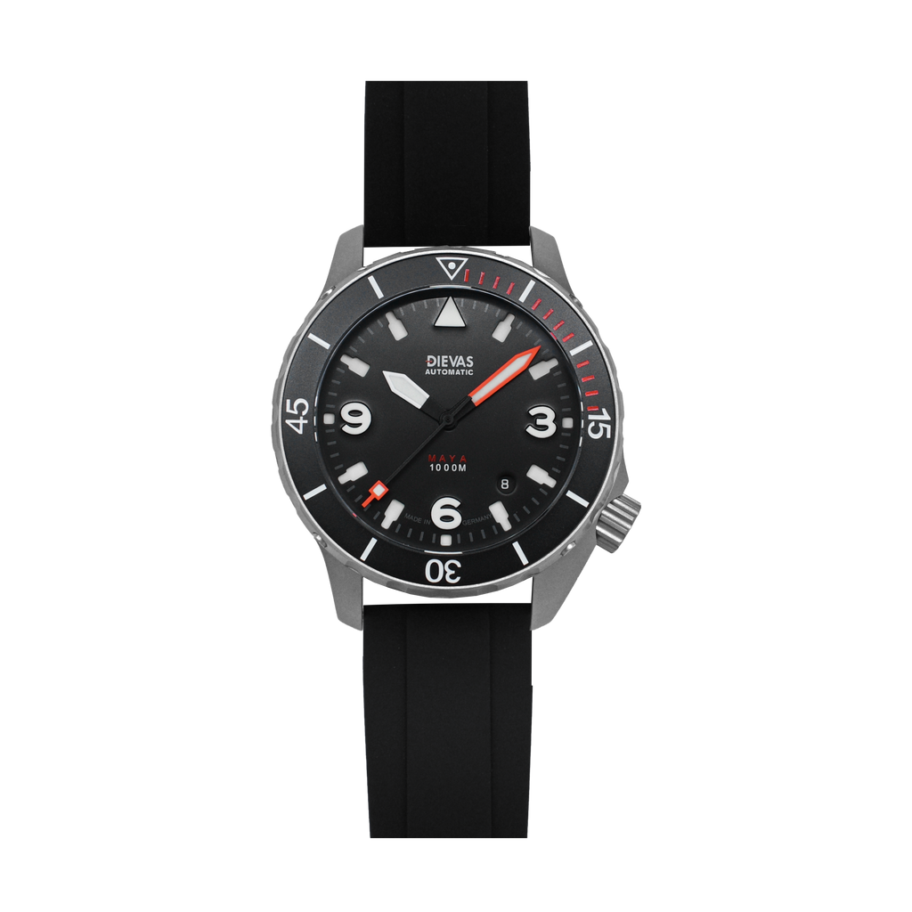 Maya MK III Black on Rubber