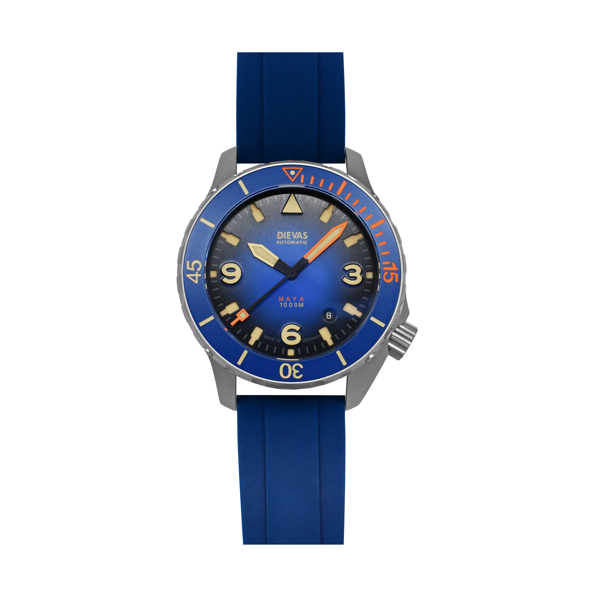 Maya MK III Blue on Rubber